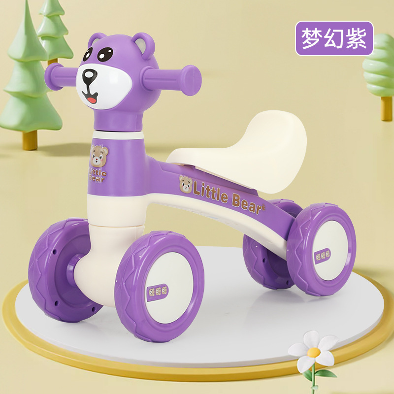 Patina para niños de 1 - 3 años de edad, patina para niños pequeños, patina anti-rollback, coche de equilibrio para bebés, luz de música