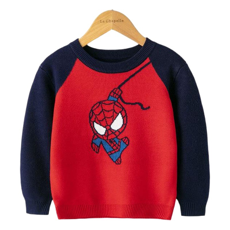 Ventas directas de la fábrica suéter de los niños europeos y americanos otoño e invierno nuevo suéter de dibujos animados niños bebé bottoming suéter ropa para niños