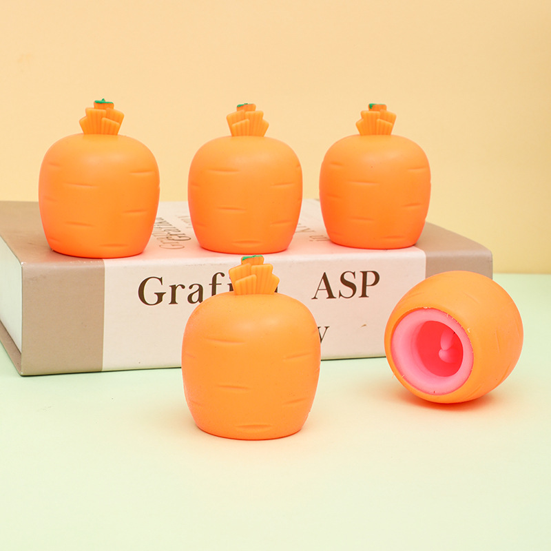 Douyin mismo estilo de apretar zanahoria conejo apretar taza bolsillo pellizcar animales pequeños pellizcar música descompresión juguetes suministro al por mayor