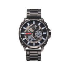 KSENRUI凯森瑞外贸跨境新款复古防水带日历石英不锈钢带手表