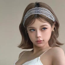 甜欲风纯白法式蕾丝花朵发带发饰头饰高颜值新款绑发配饰超仙时尚