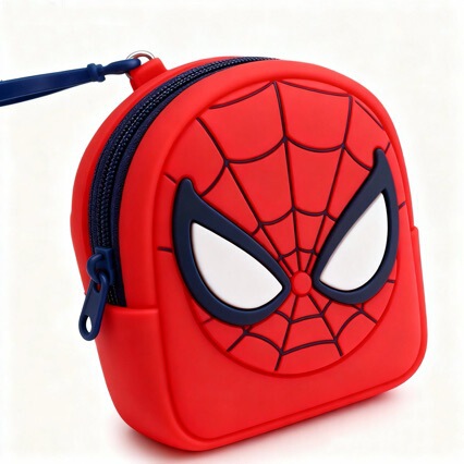 Marvel Hero Silicone Bag Factory Direct Sales Advanced Spider-Man Factory Coin Purse Pendant Accessories Student Gift Cross Marvel Hero Silicone Bag Factory Direct Sales Advanced Spider-Man Factory Coin Purse Pendant Accessories Student Gift Cross
