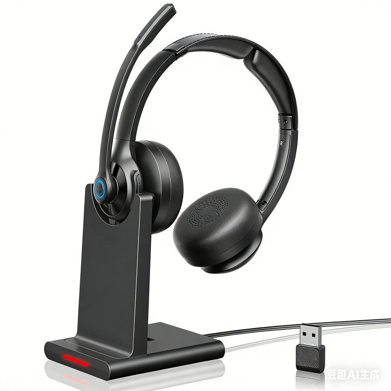 Wireless Earphones with Charging Base 2.4g Bluetooth 5.3 Dual-Mode Earphones Long Battery Life Enc High-Definition Call Microphone