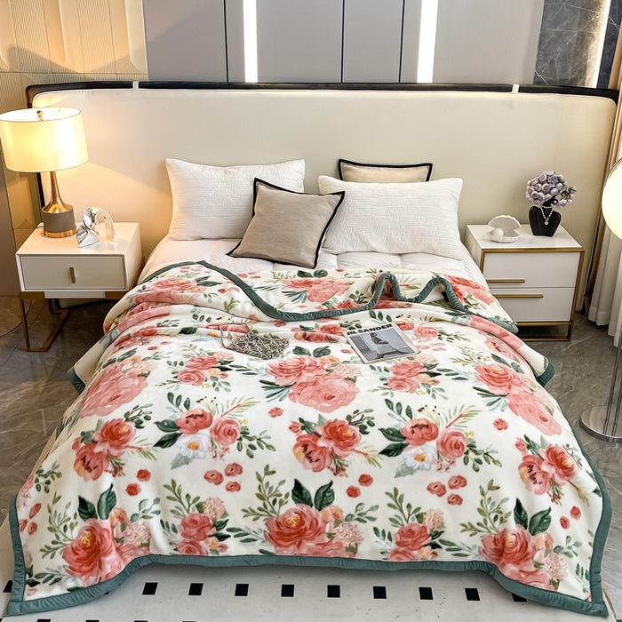 クラスA二重厚い毛布布団ラシェル超柔らかい天糸雲毛布冬保温カバー毛布卸売り