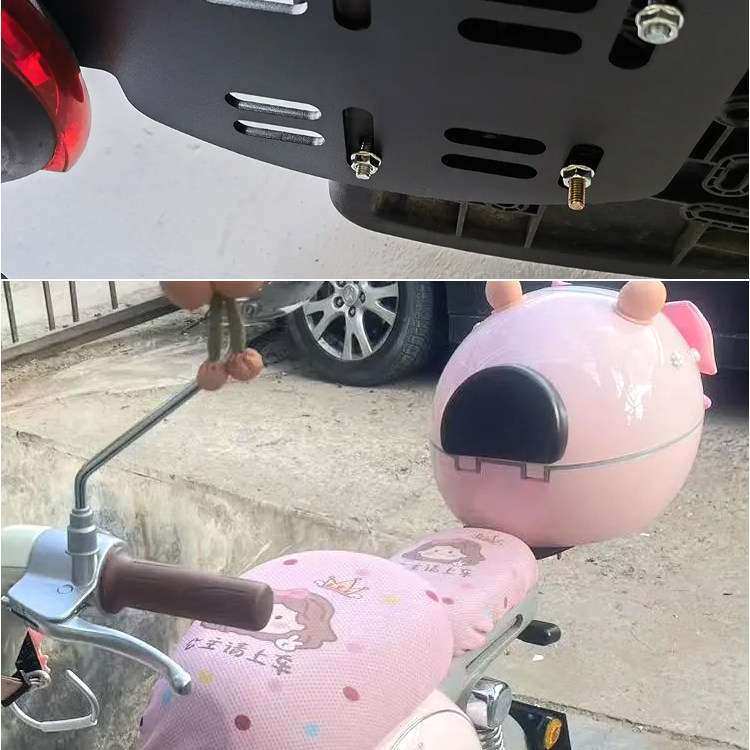 Battery-Powered Electric Vehicle Rear Rack, Tail Box, Trunk Bracket, Integrated Support Rack, Dedicated Rear Seat Backrest, Universal