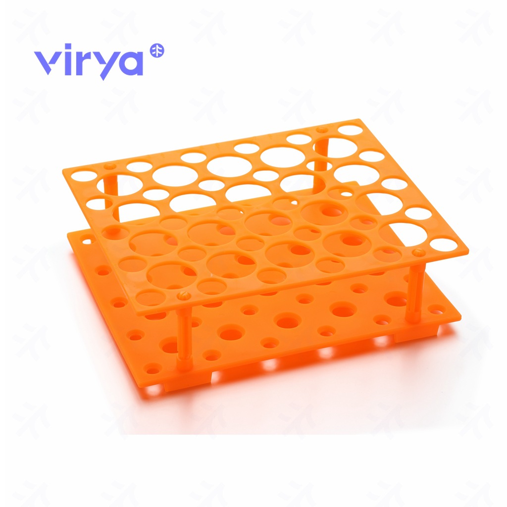 Virya PP材质离心管架子 25 孔设计适用于放置50ml离心管