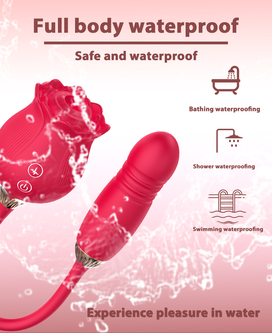 Dual-Head Tongue-Licking & Sucking Vibrating Egg with 12 Modes for G-spot Stimulation — detail image 5