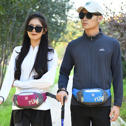 Universal Men and Women Multifunctional Large Capacity Waterproof Outdoor Sports Hip Bag Fashion Casual Crossbody Bag Cash Bag