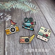 复古摄影爱好单反徽章 Pin背包装饰服饰配饰相机造型创意个性胸针