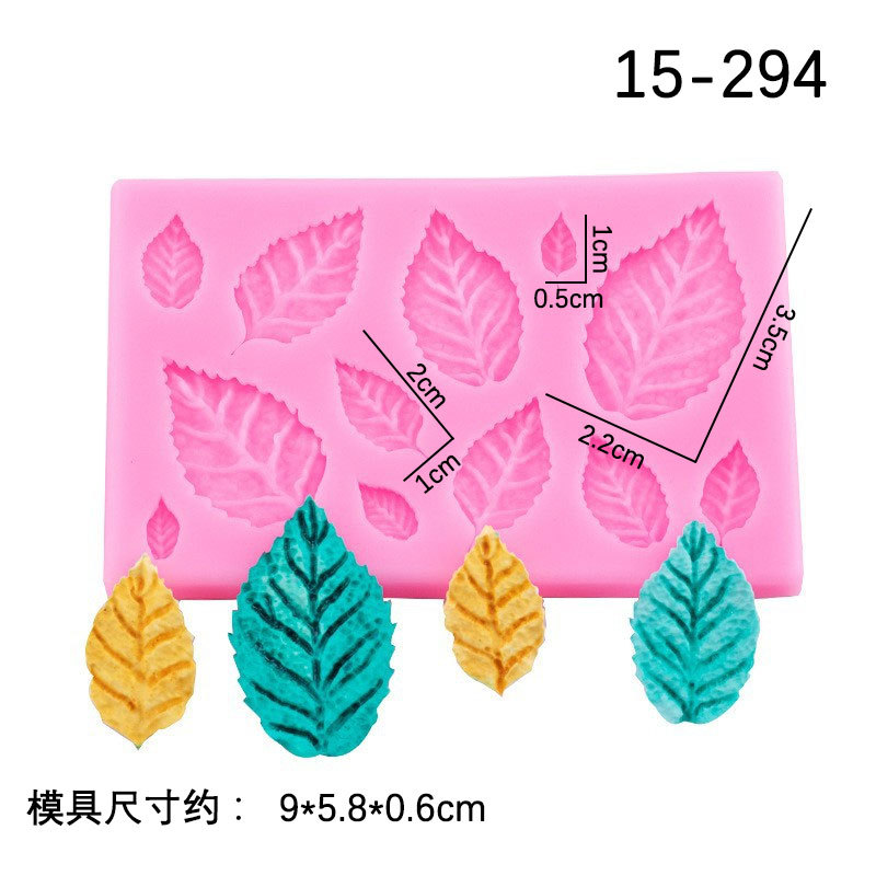 Flor de mariposa hojas silicona molde creativo fondant pastel chocolate postre hornear decoración Accesorios