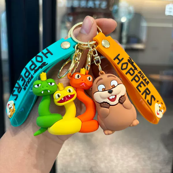 Cartoon Beaver Transformation Plan Keychain Cute Beaver Doll Bag Pendant Doll Machine Small Gift Wholesale