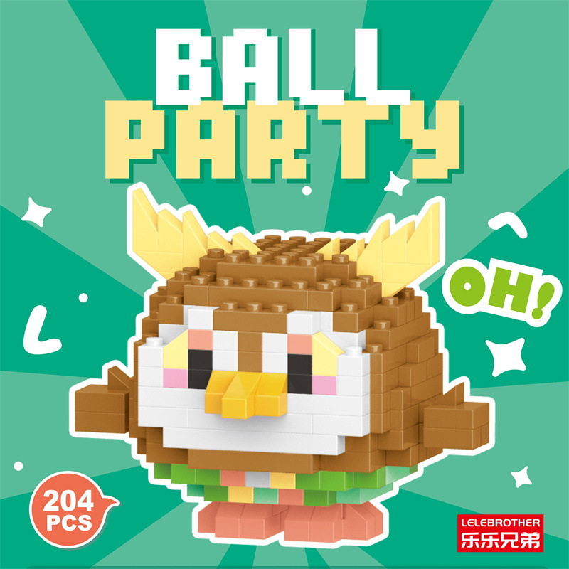 Venta al por mayor transfronteriza Lele Brothers ensamblado partículas pequeñas bloques de construcción de rompecabezas juguetes mini rompecabezas tridimensionales para niños micropartículas