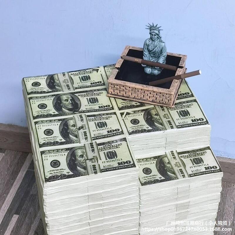 Dollar Display Us Dollar Stool Shop Nigo Banknote Us Dollar Ornament Model Decoration Same Style Red Prop Resin
