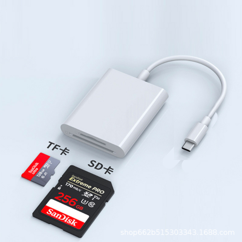 Teléfono móvil Android Cámara SDtf tarjeta de memoria tarjeta 2-en-1 lector OTG adaptador ordenador U disco función móvil