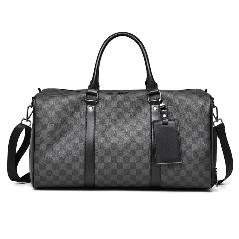 Cross-Border Travel Bag, Checkerboard Pattern, Large-Capacity Travel Bag, Waterproof Cross-Body Portable Storage Bag, Portable Storage Luggage Bag Cross-Border Travel Bag, Checkerboard Pattern, Large-Capacity Travel Bag, Waterproof Cross-Body Portable Storage Bag, Portable Storage Luggage Bag