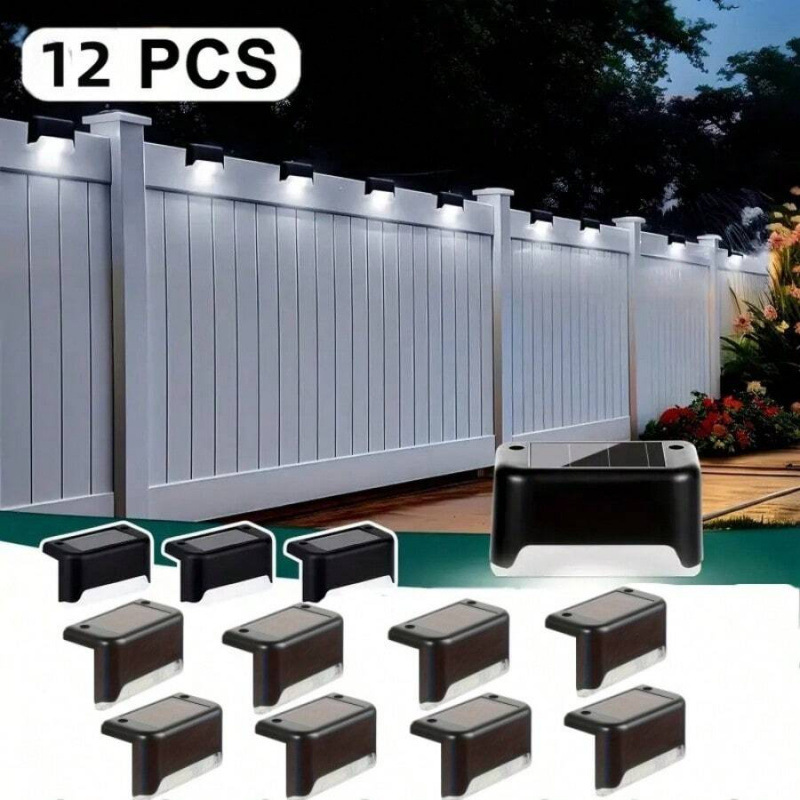 2026款 A7815 跨境外贸代发新款太阳能围栏灯户外甲板梯照明