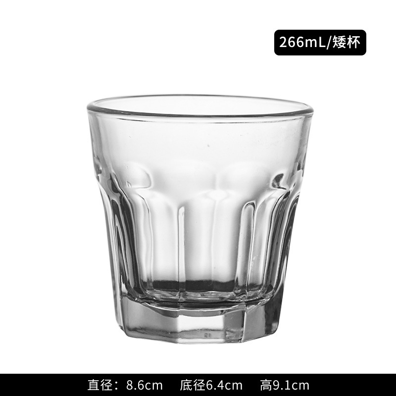 Libby Octagonal Taza gruesa Gibraltar Whisky Taza de cerveza Taza de vidrio Taza de agua Taza de jugo Taza de cóctel