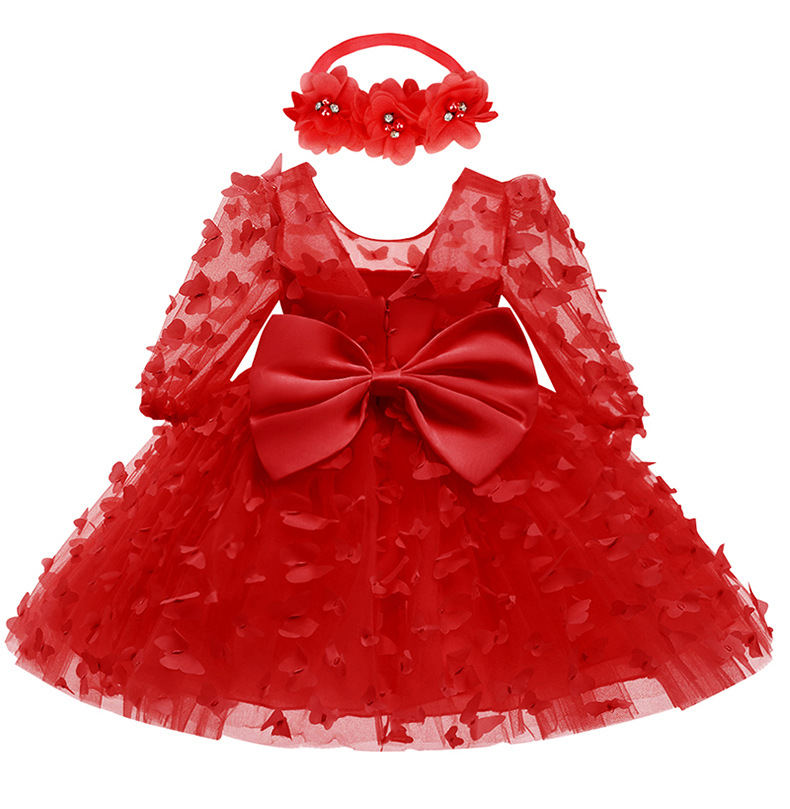 Cute Butterfly Polyester Girls Dresses display picture 3