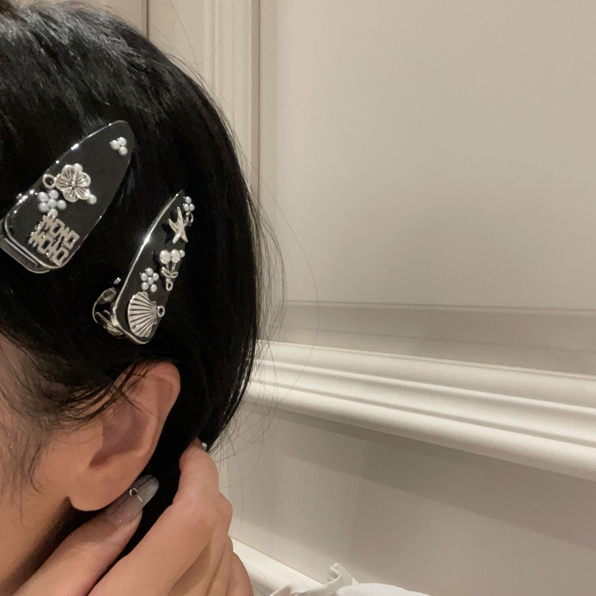 New Chinese-style Wedding Necklace Handsome Niche Silver Festive Simple All-match Fashion National Fashion Hairpin