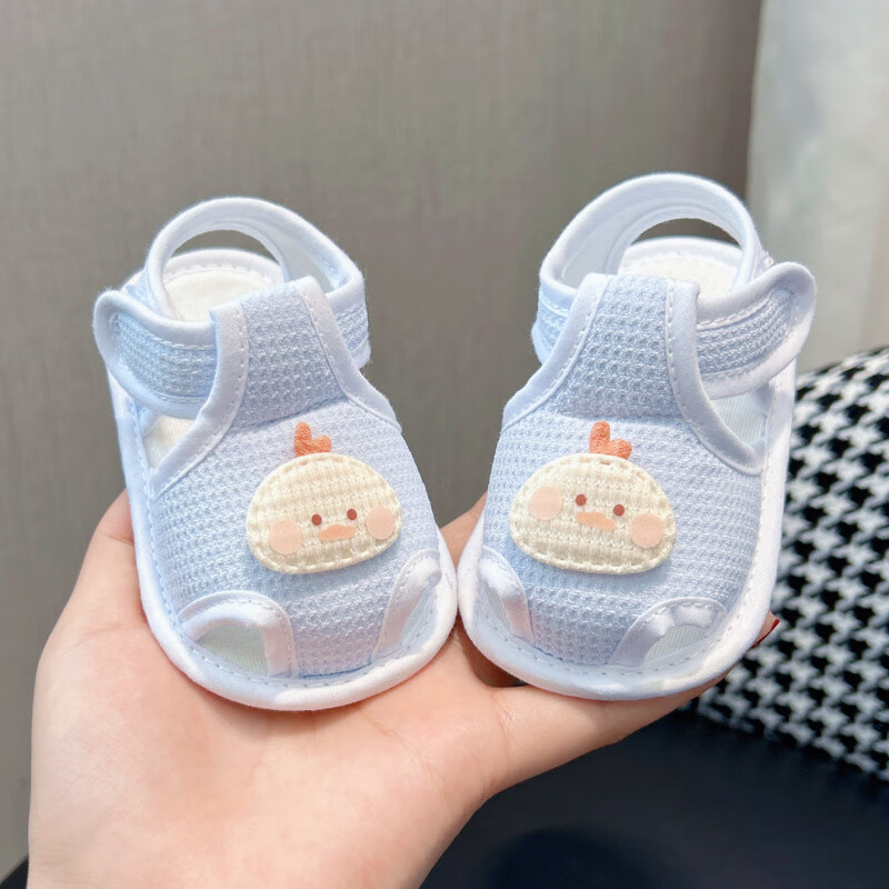 Summer Baby Shoes Soft-Soled Non-Slip Toddler Sandals 0-1 Years Old Male and Female Baby Sandals Breathable Non-Falling Heel Pre-Step Shoes