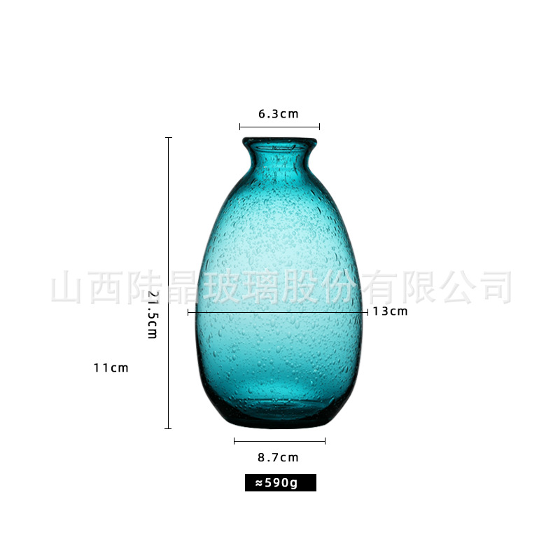 Nordic creativo burbuja florero hidropónico simple florero mesa de cristal decoración simple florero decoración de la flor