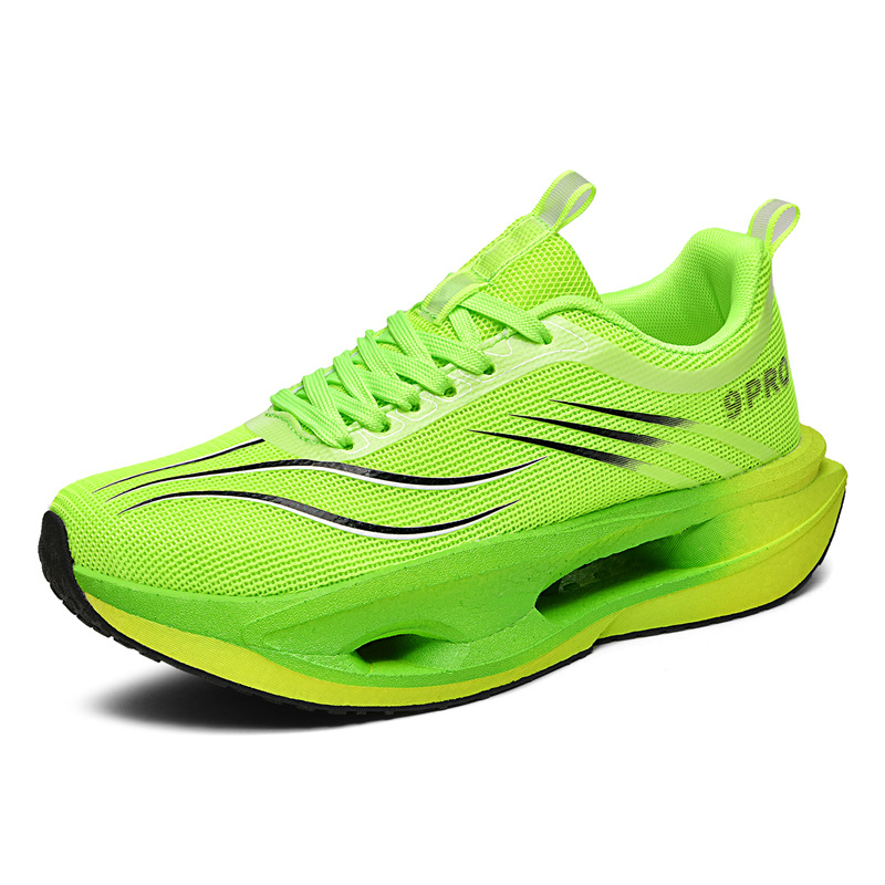 Zapatillas de corrida al aire libre de velocidad delgada de malla transpirable de par de pareja de 5u ligera amortiguación de baja altura