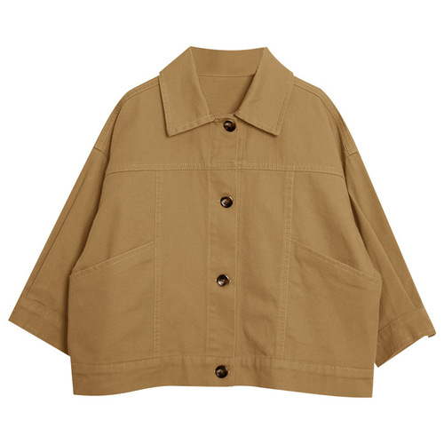 Chuangguo Children's Apparel Boys' Autumn Outerwear New Children's Spring and Autumn Top Long Sleeve Middle and Small Children Korean Style Loose Jacket