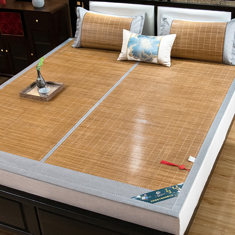 Cooling Mats, Straw Mats, Anji Bamboo Mats, Water-Milled Carbonized Mats, Foldable Double-Sided Mats, Reversible Rattan Mats, Wholesale from Manufacturer, Cooling Sensation