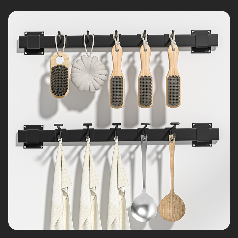 Estante de exhibición de pared superior tubo cuadrado gancho estante accesorios de teléfono móvil joyería tienda de snack supermercado estante de almacenamiento gancho estante