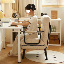 折叠躺椅办公室电脑椅午休午睡单人床多功能可躺可坐靠背沙发座椅