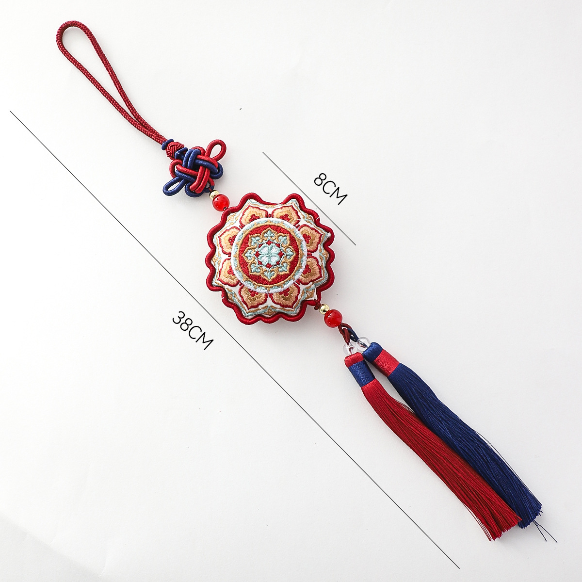 Nuevo bordado de siete colores cordier colgante de bordado decoración caja de regalo embalaje de flores DIY material de arte