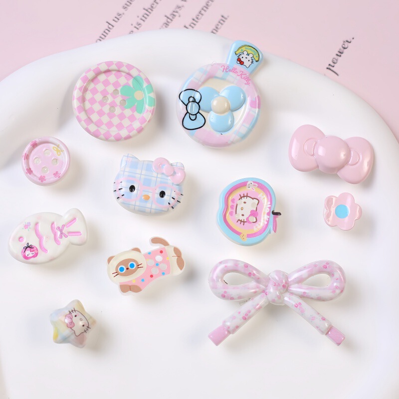 Cartoon Kitten DIY Accessories DIY Clothing Shoes Hats Socks Hair Clips Hair Accessories Phone Cases Bag Patches Accessories Wholesale