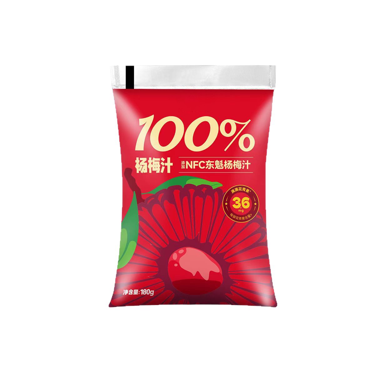 Yangmei Apple and Pomelo Juice Drink 180ml Pouch Pack 5 Bags Chilled Fruit Beverage key features