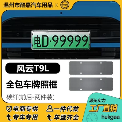 License plate holder/license plate holder Plate Frame, Full-Cover License Plate - fengyun-t9l-promax-license-plate-carbon-fiber