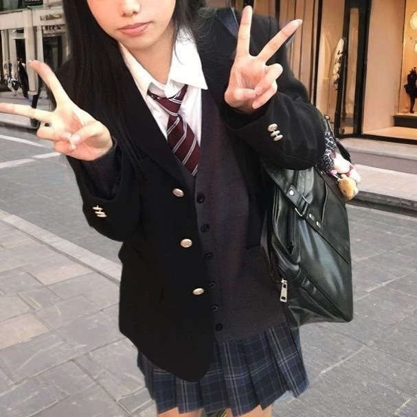 キャンパススタイル JK 制服スーツ 2025 春と秋の本物のオリジナル日本カレッジスタイル学生スクール供給ジャケットトップ女性|undefined