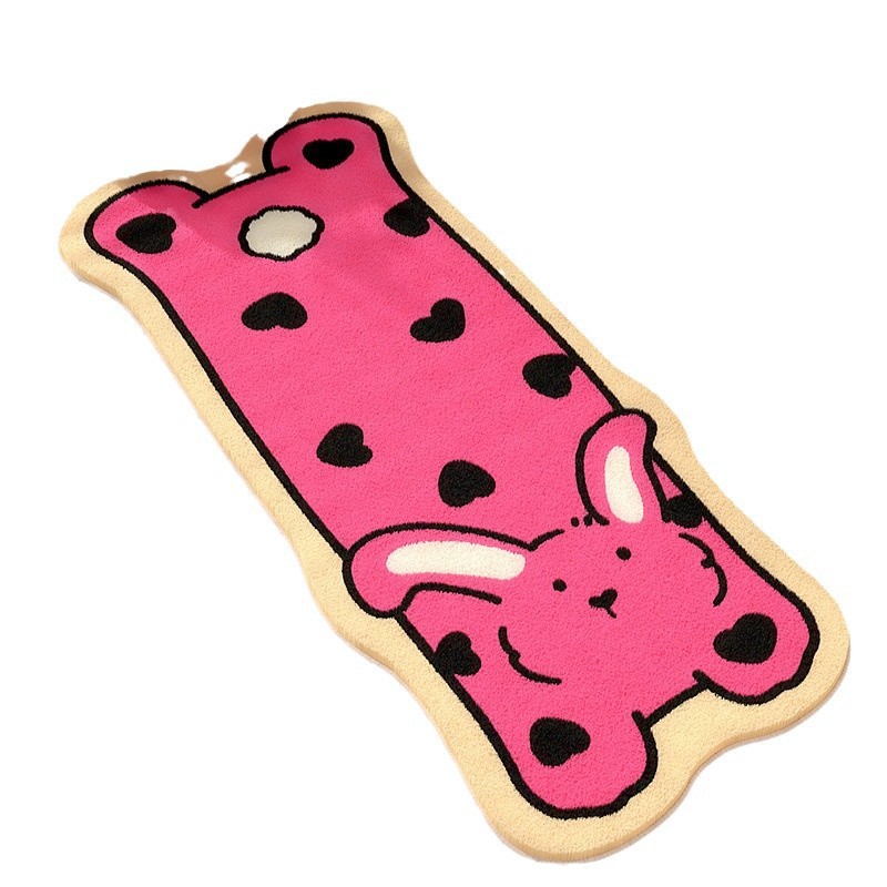 Cartoon cute pet imitation cashmere bedside blanket cute girl room bay window pad home full carpet carpet a generation of hair