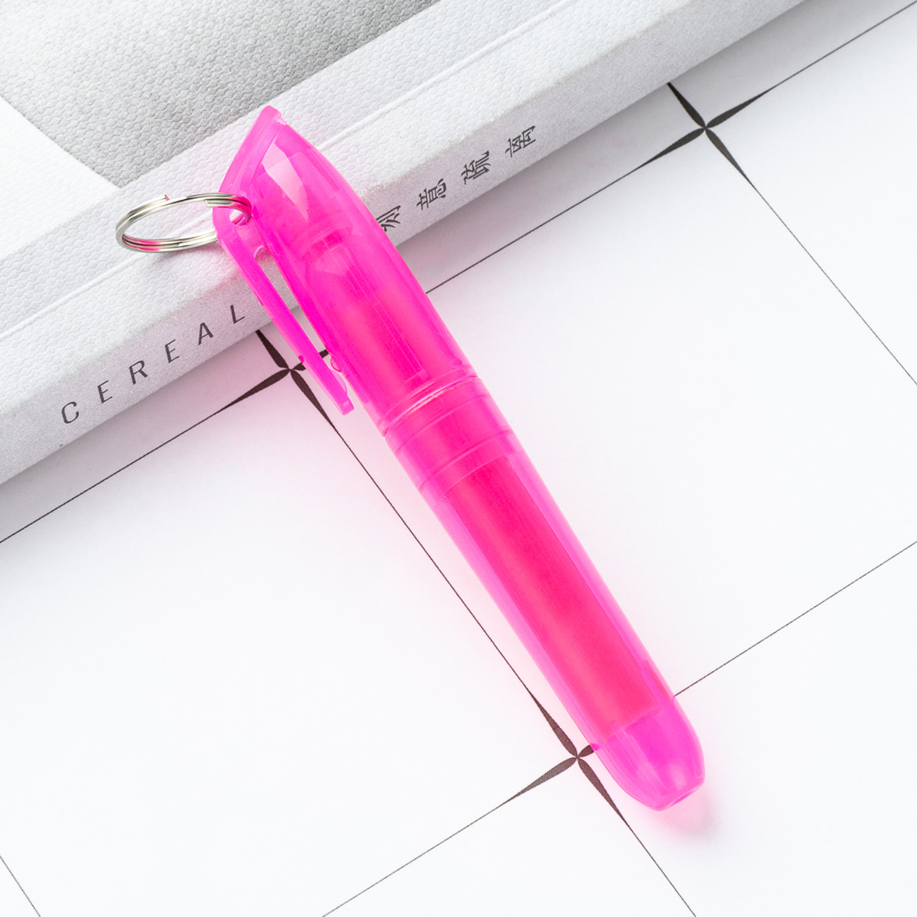 Plastico con colgante alumno color un solo cabezal de resaltador marcador de línea clave de graffiti marcador de cuenta