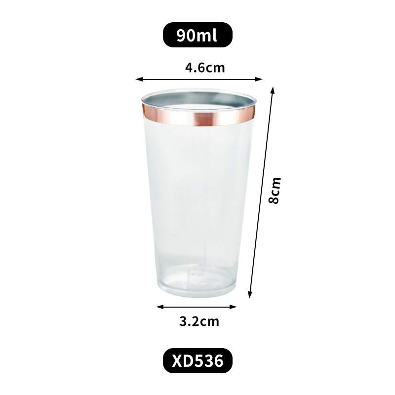 Amazon transfronterizo desechable PS taza de plástico transparente dura taza de pastel de mousse taza cuadrada con cubierta y cuchara conjunto