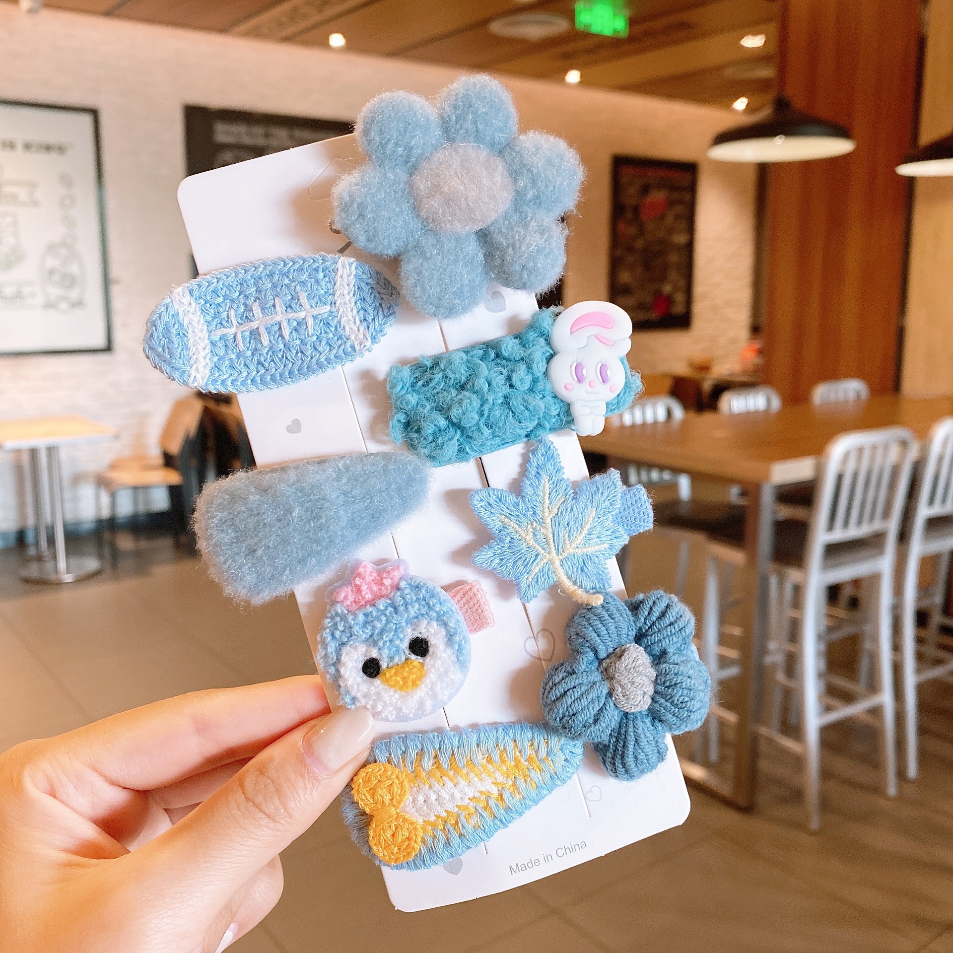 스카이 블루 버드 8 피스 세트