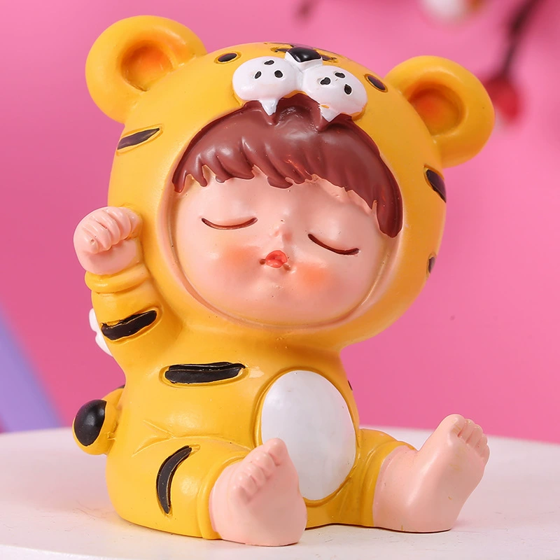 Cute children's cartoon resin decor, decorations, internet celebrity, tiger