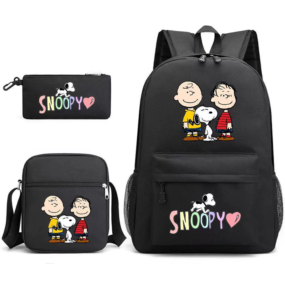 Nuby, Snoopy, набор, вместительный дорожный рюкзак для мужчин и женщин для путешествий, комплект из 3 предметов