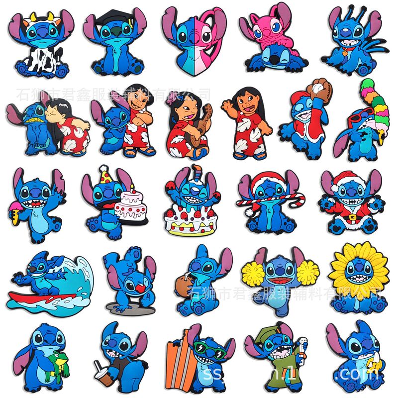 Crocs Decorative Buckle Crocs Accessories Cute Cartoon Stitch Shoe Flower Shoe Buckle Stitch Decorative Buckle Patch