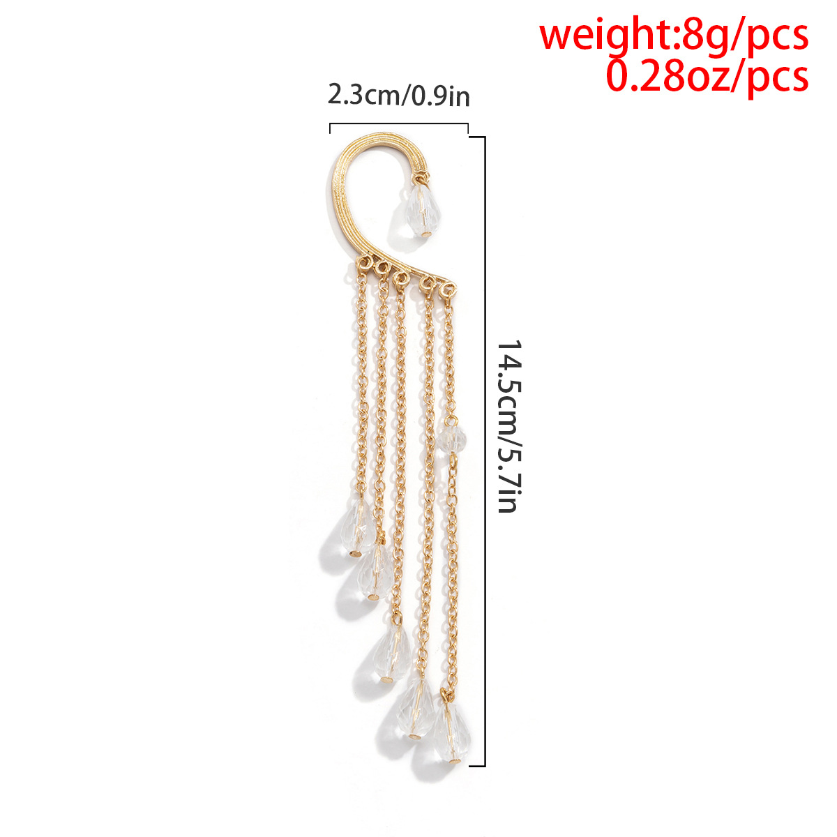 Fashion Geometric Tassel Alloy Copper Earrings Plating Arylic Artificial Pearl Copper Earrings display picture 11