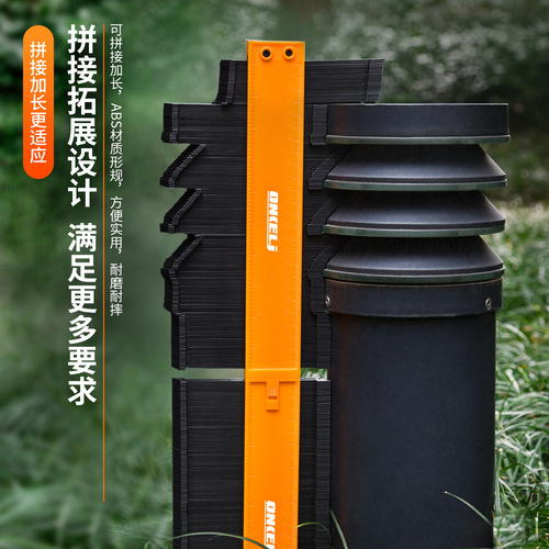 Contour gauge with lock, contour ruler, profiling gauge, Contourgauge woodworking measuring gauge, shape taker, arc measuring ruler