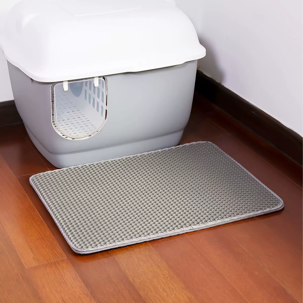 Двухслойный коврик для кошачьего туалета, коврик для домашних животных, коврик для утечки песка, несъемный, моющийся, коврик для кошачьего туалета из ЭВА с защитой от брызг, по индивидуальному заказу