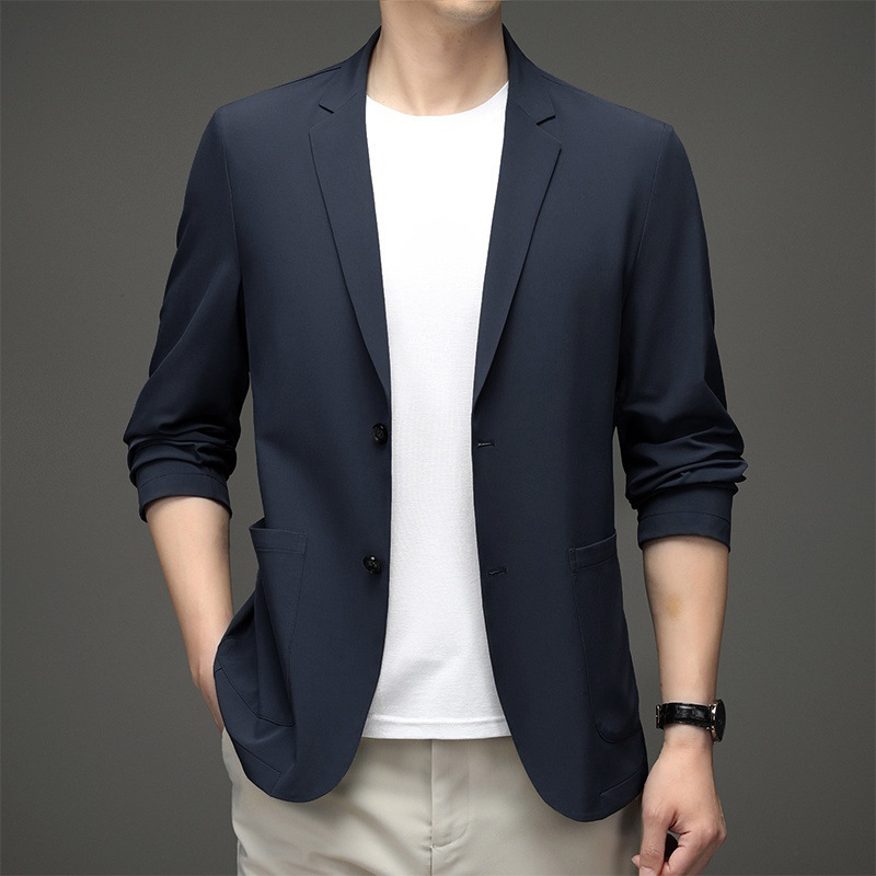 2026 Spring/Autumn New Collection: Stylish and Elegant Plus-Size Men's Casual Blazer, Lightweight Business Suit Jacket
