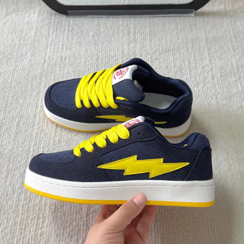 35 - 43in azules ocultos zapatos de pan de relámpago para hombres y mujeres 2026 pareja de skate casuales 2026 primavera nueva