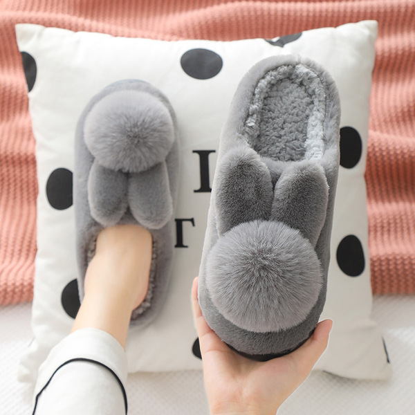 Home winter non-slip three dimensional keep warm women's slippers…