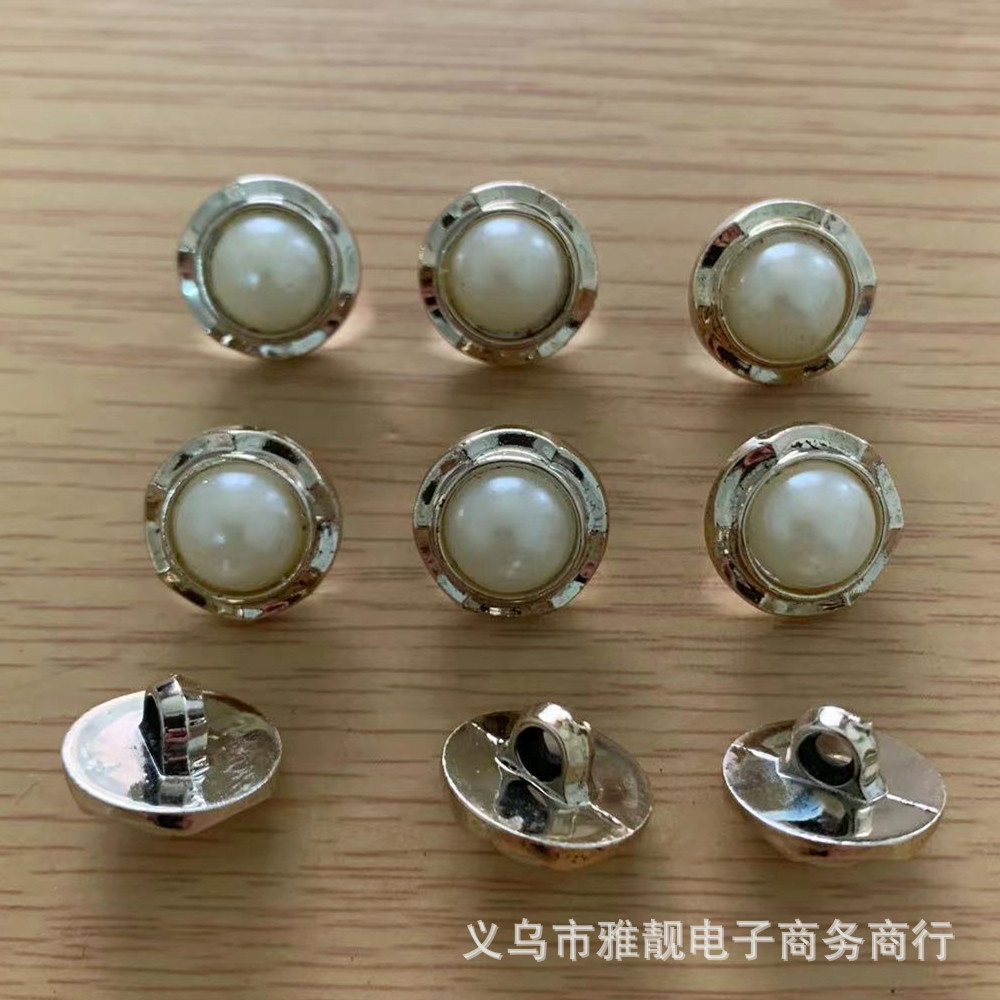 UV玫瑰金半圆镶ABS钮扣雪纺服装扣衬衫扣纽扣