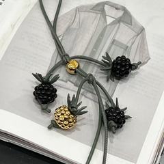 在庫あり25 夏向け ロージャバッグ用ペンダント ベリービーズ レザー製飾り アクセサリー 卸売対応 ins風
